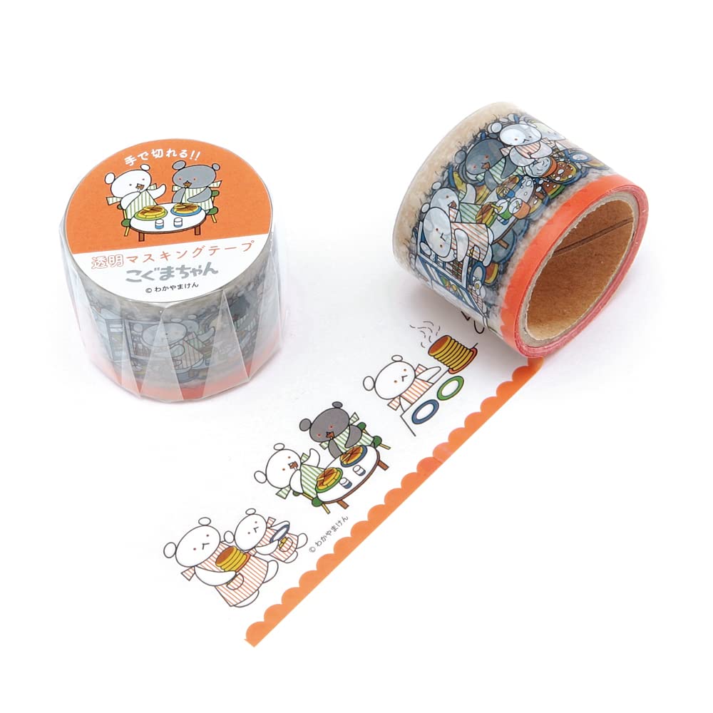 Amazon | 学研ステイフル こぐまちゃん マスキングテープ 透明 幅30mm
