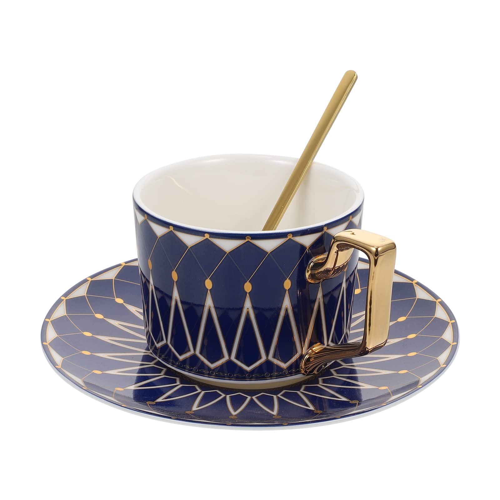 Kit pratique tasses à café céramique avec soucoupes pour thé et expresso