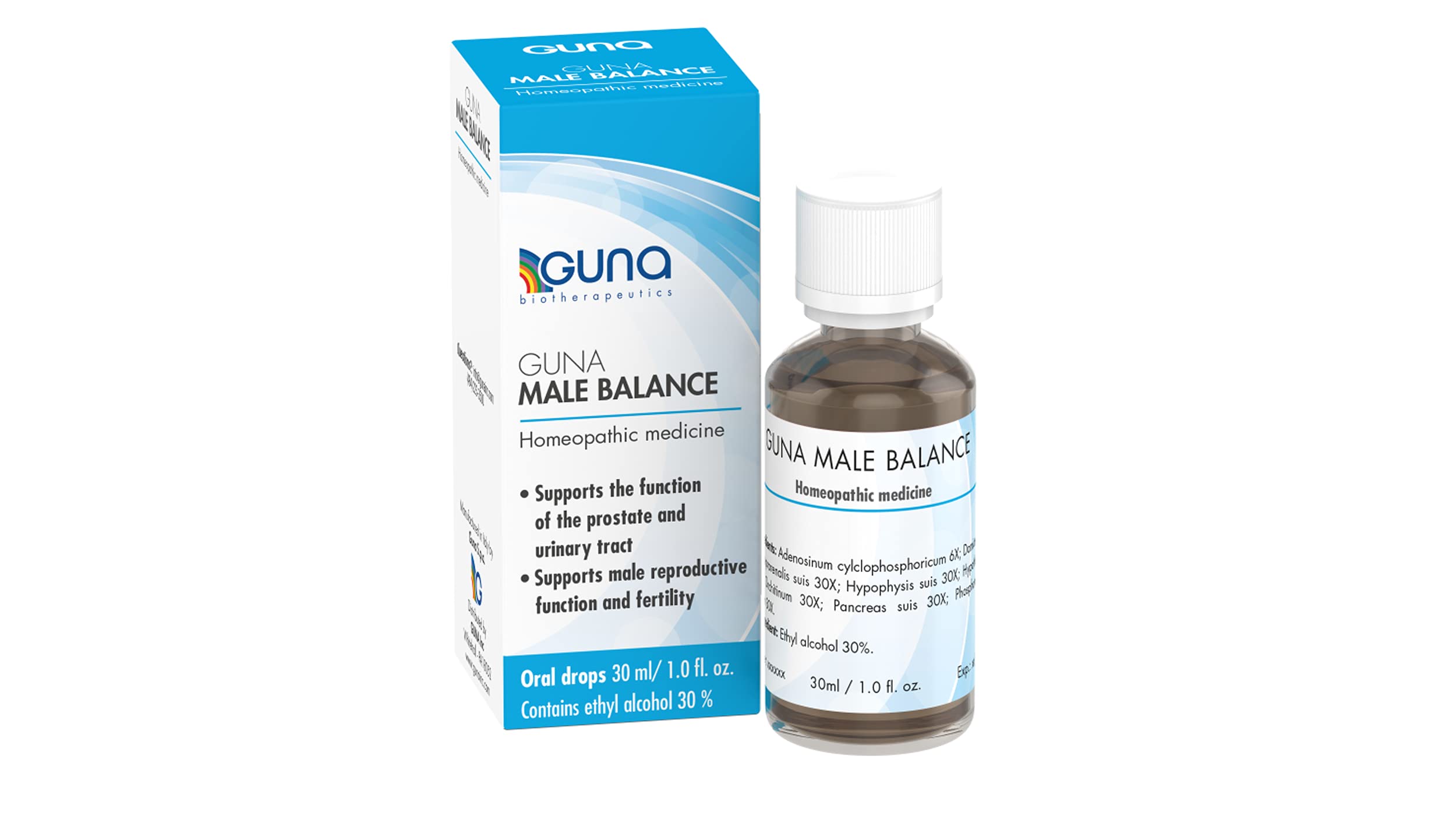 GUNAMale Balance Homeopathic Prostate Support, Urinary Tract Support - 1 Ounce