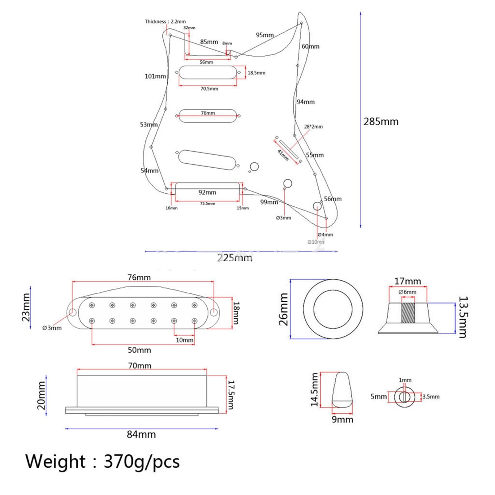 Zestaw Pickguard Do Gitary Elektrycznej Pickup Loaded Pickguard Akcesoria Do Instrumentów Muzycznych