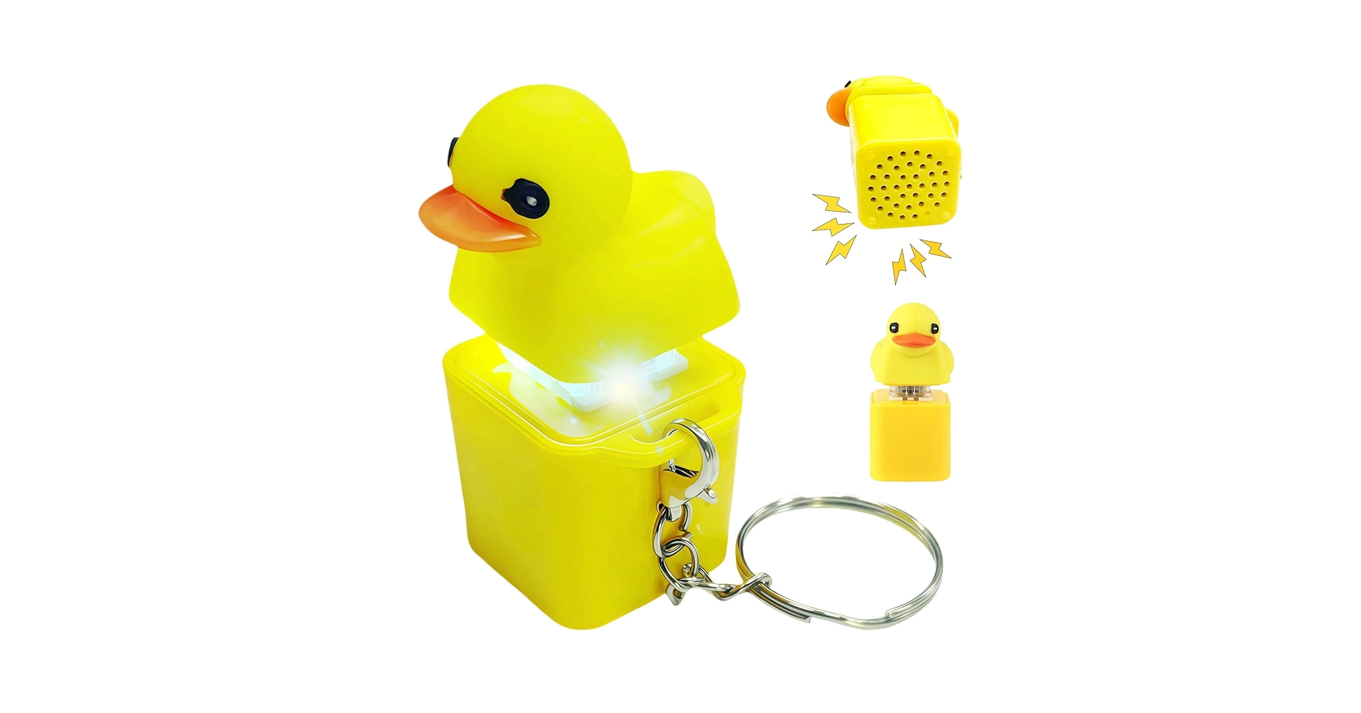 Frog Croaking Fidget Toy,Rechargeable Frog Croaking Keychain,Keyboard