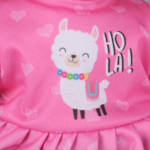 Miniatura 6 de haveahug Muñeca suave de 13 pulgadas con mochila transportadora, bolsillo para maletín para accesorios y ropa de muñeca (mochila Alpaca)