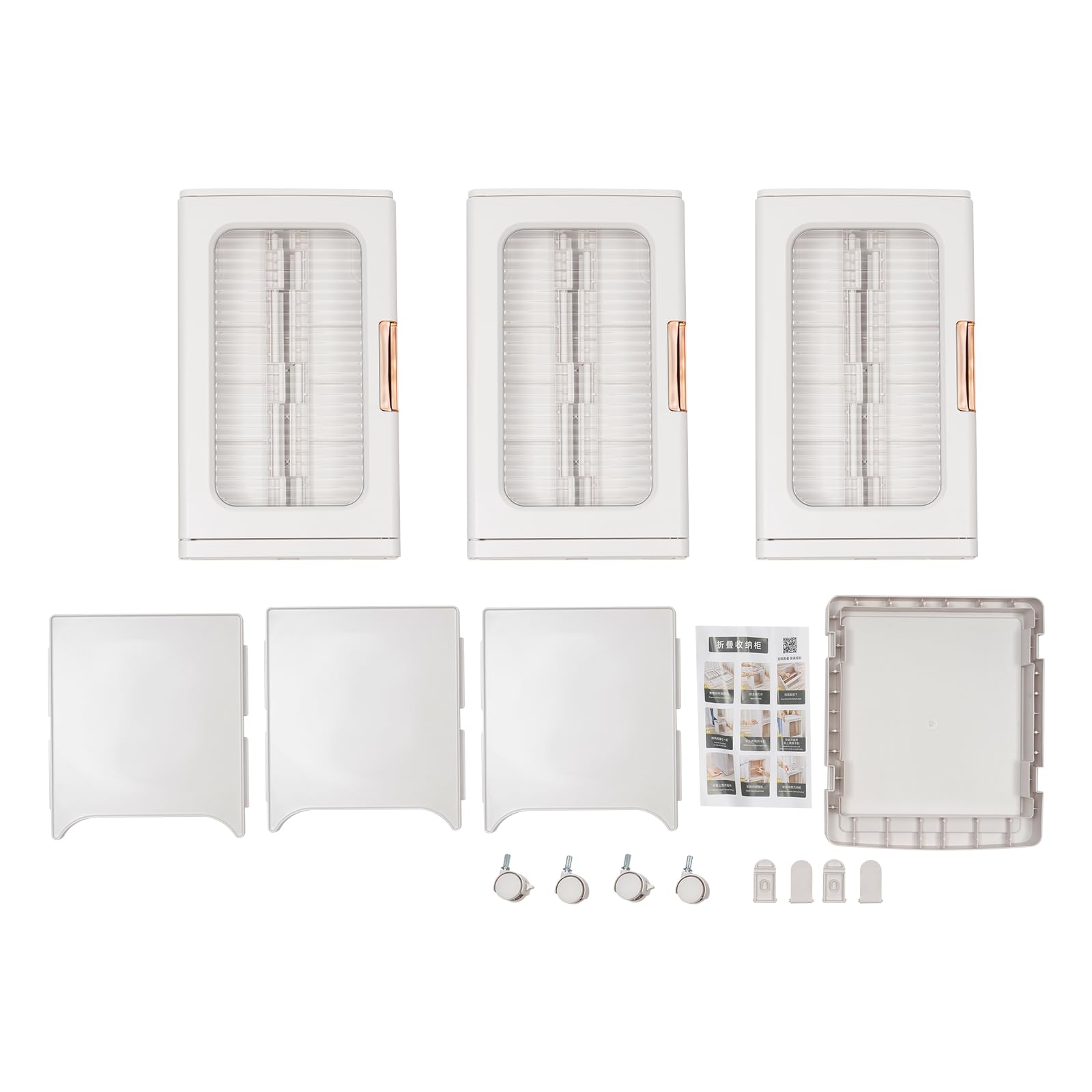 Armoire de rangement multifonction avec 4 roulettes pivotantes à 360° pour livres, fournitures de bureau, collations, articles ménagers, blanc (24,5 x 28,5 x 126 cm)