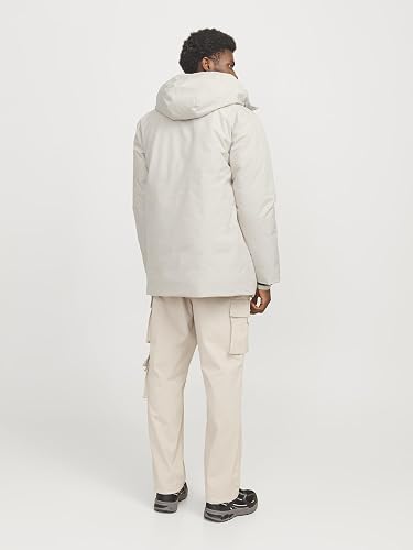 JACK & JONES Men's Jjpayne Parka Jacket, moonbeam, S - 4
