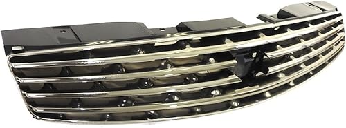 Miniatura 2 de Perfit Liner Nueva parrilla delantera cromada negra compatible con INFINITI G35 Coupé se adapta a IN1200107 62070AM800