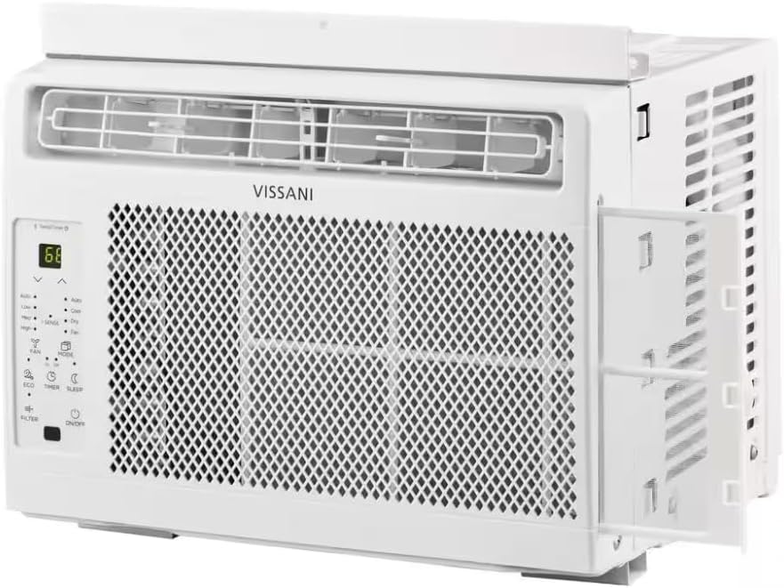 Vissani VAW06R1AWTFR air conditioner with extended side panels