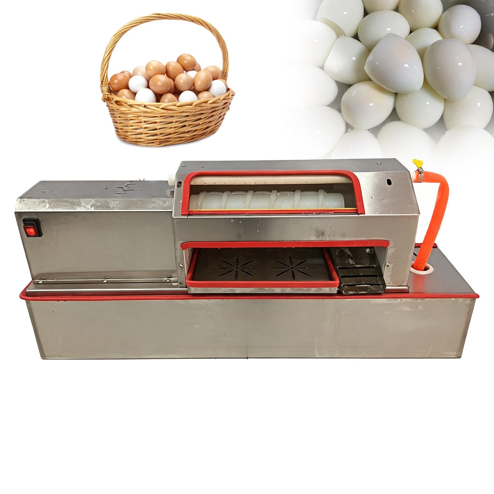 GSHSHOU 1500/H Electric Egg Peeler Machine Commercial Automatic Sheller