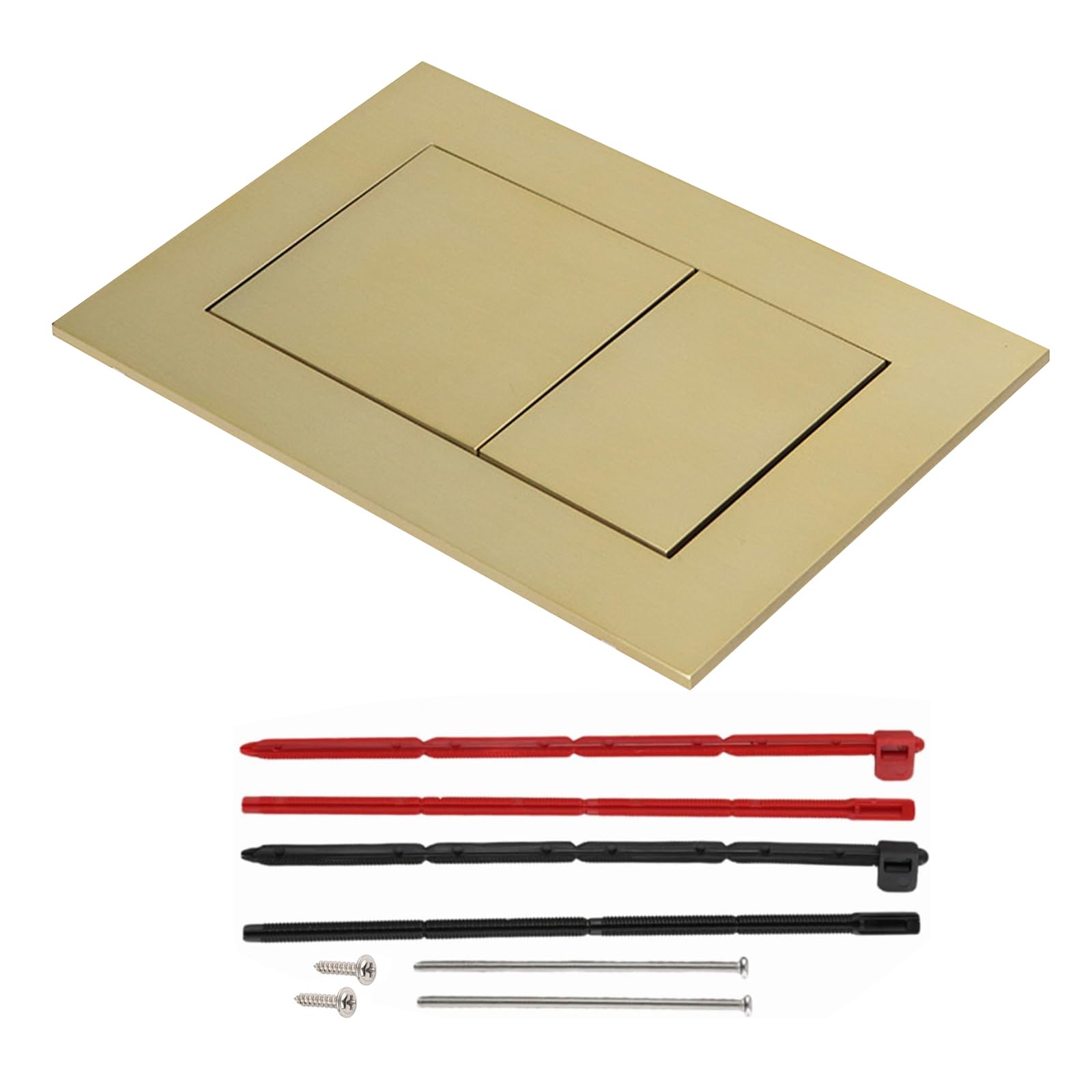 Placa de accionamiento, placa de presión cromada y plástico, cisterna de inodoro, piezas de repuesto compatible con TECE, placa de descarga doble con tecnología de doble flujo, para cisternas ocultas