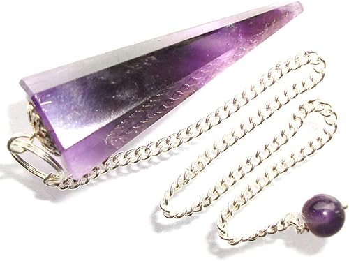 Miniatura 3 de Wixine 1 péndulo de cristal de cuarzo con punta de amatista