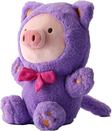 Miniatura 1 de MINISO Juguete de peluche Gigi de 10 pulgadas, disfraz de gato morado, animal de peluche prémium para niños