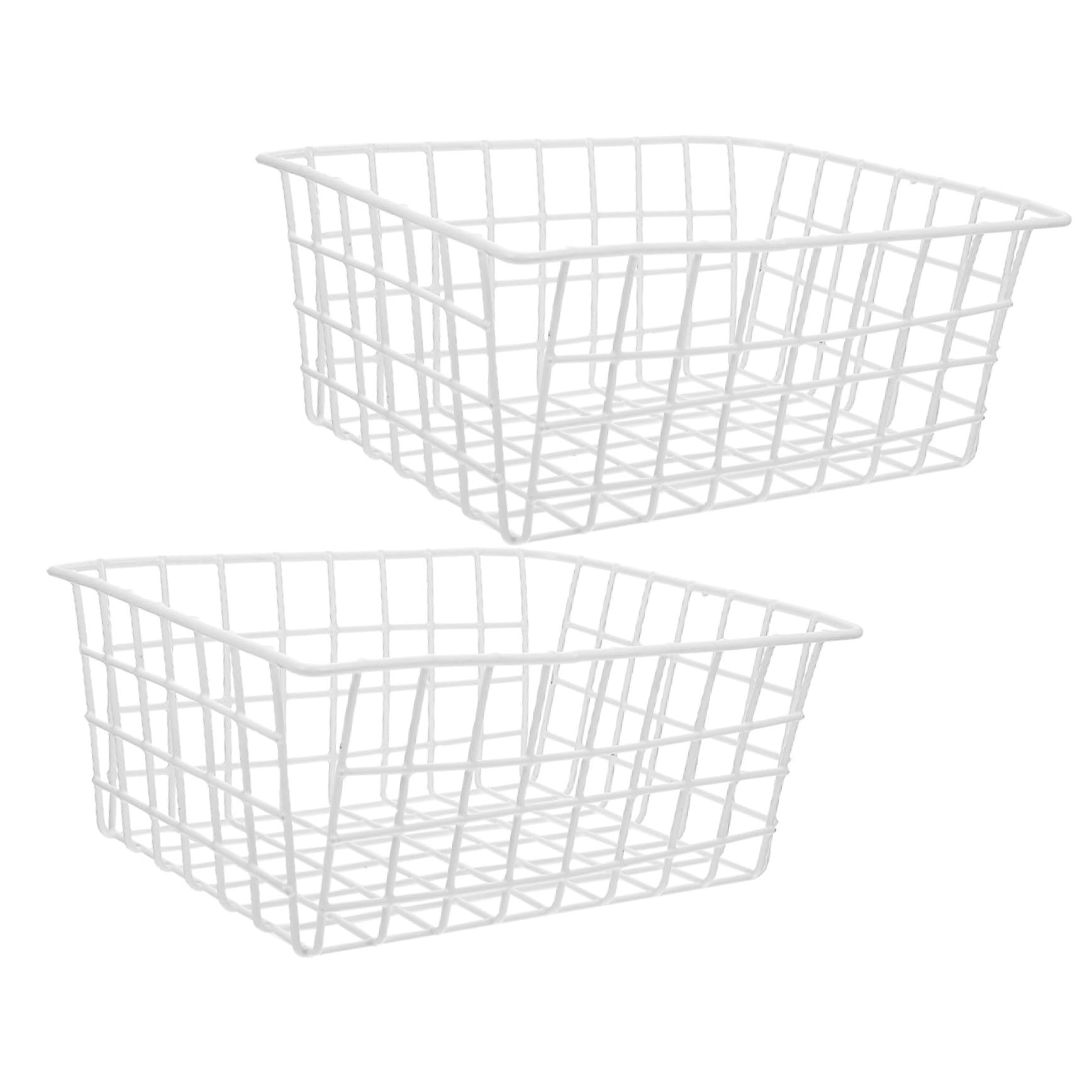 Panier de rangement de cuisine en métal pour organiser vos repas de la semaine au congélateur