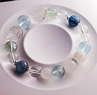 Vista 88 de Precious Gemstone Natural Crystal Healing Bracelet, Rutilated Quartz, Moonstone, Quartz Handmade Original Design Bracelet