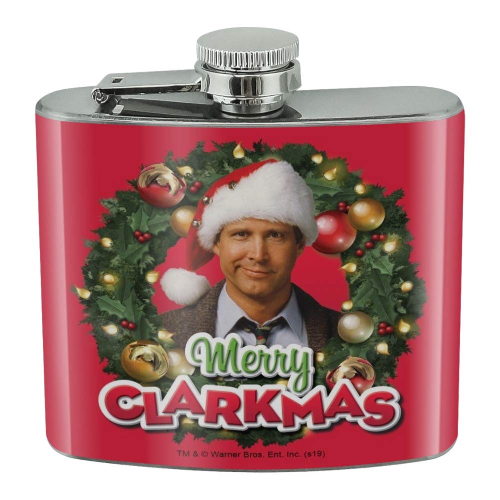 Christmas Vacation Merry Clarkmas Stainless Steel 5oz Hip Drink Kidney Flask