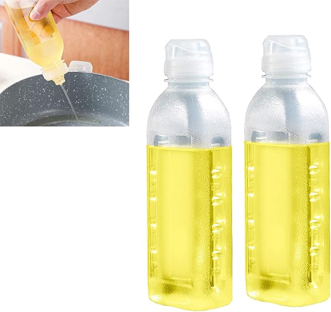 chiLUER Kitchen Squeeze Oil Bottle Dispenser Condiment