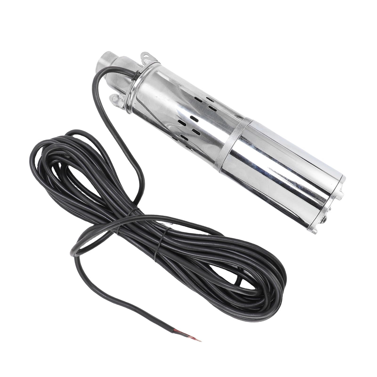 Hyuduo Bomba Sumergible Solar, Bomba de Agua de Pozo Profundo de Acero Inoxidable de 220 W con Cabezal de 98 Pies para Riego y Camping