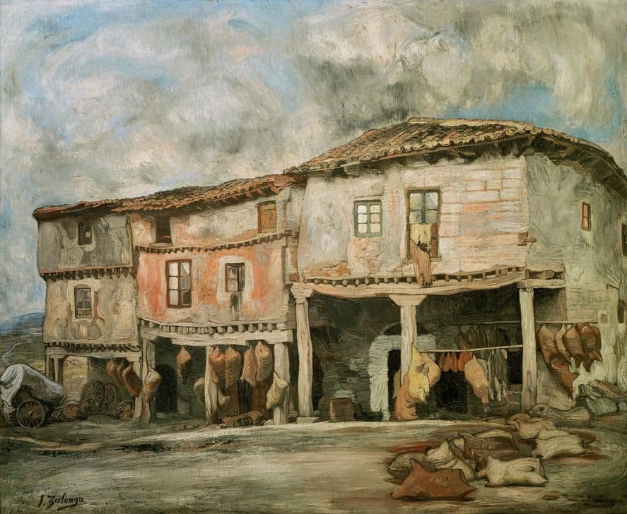 Tableau la du Canotier Ignacio Zuloaga pour habiller un mur vide avec un poster d'art 60x90cm