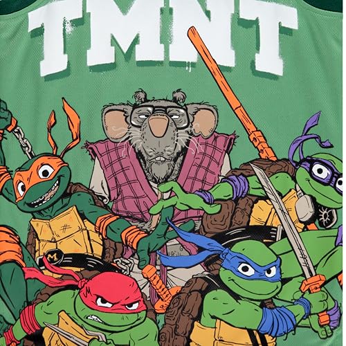 Image of Teenage Mutant Ninja Turtles Boys Basketball Jersey Shirt and Shorts Clothing Set- Little and Big Boys Sizes 4-20