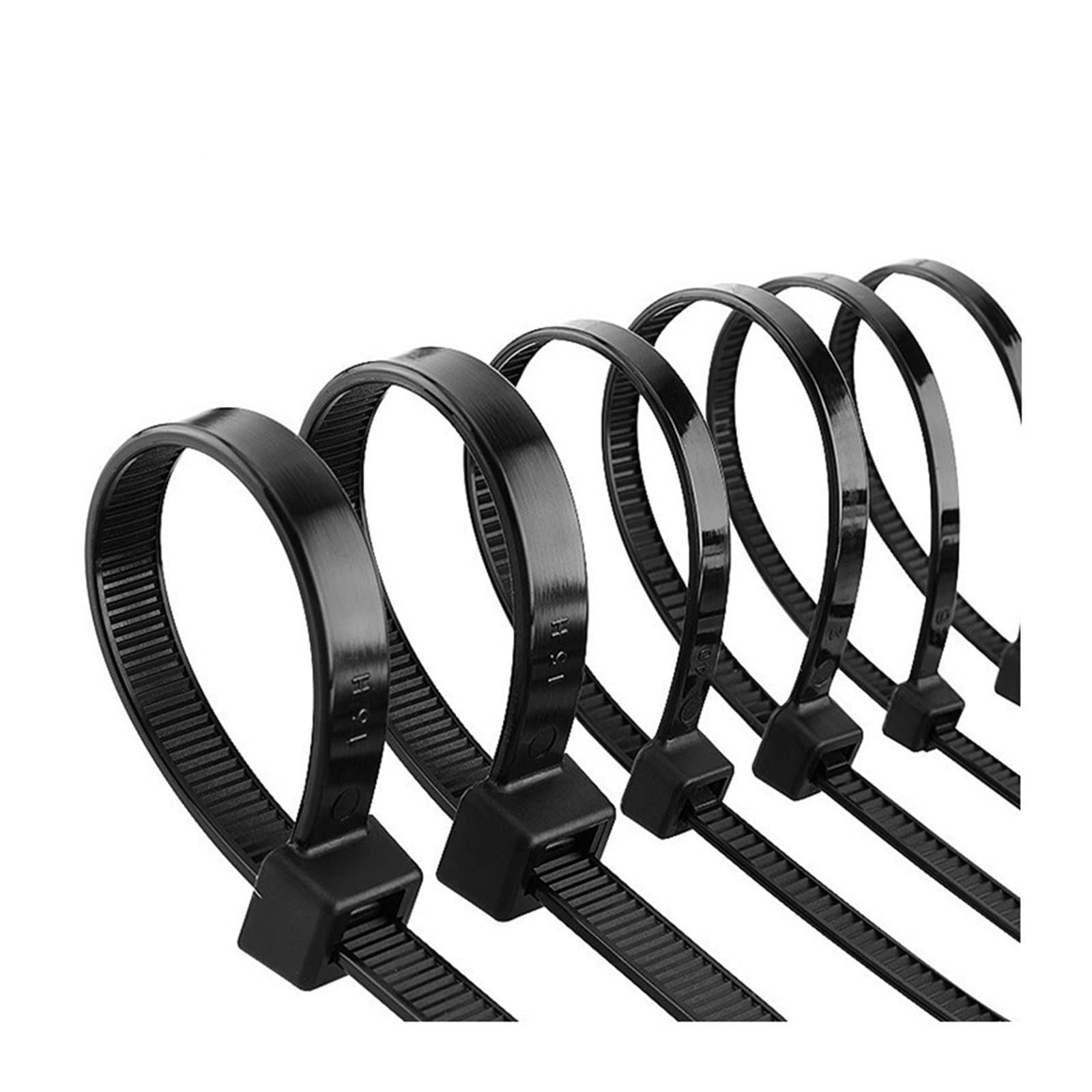 Sepkus 100 Bridas de Nailon para Cables 3 x 100/4 x 150/5 x 200, Color Negro, 100 Unidades, tamaño: 3 x 150 (Negro, 100 Unidades, 4 x 150)