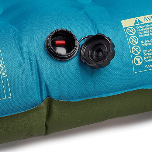Lightspeed Outdoors 2 Person PVC-Free Air Bed Mattress (Ocean Depth), Large/One Size