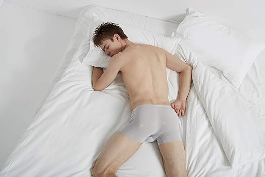 Boxershorts im bett Clearance