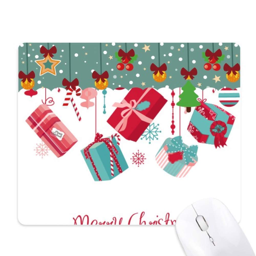 Tapis de souris Noël ampoule béquille flocon office mat jeu - 6