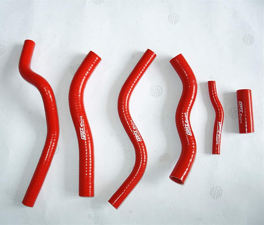 Aluminum Radiator + Silicone Hose for 1990-1997 Honda CR125R CR125 1991 1992 1993 1994 1995 1996 (Red)