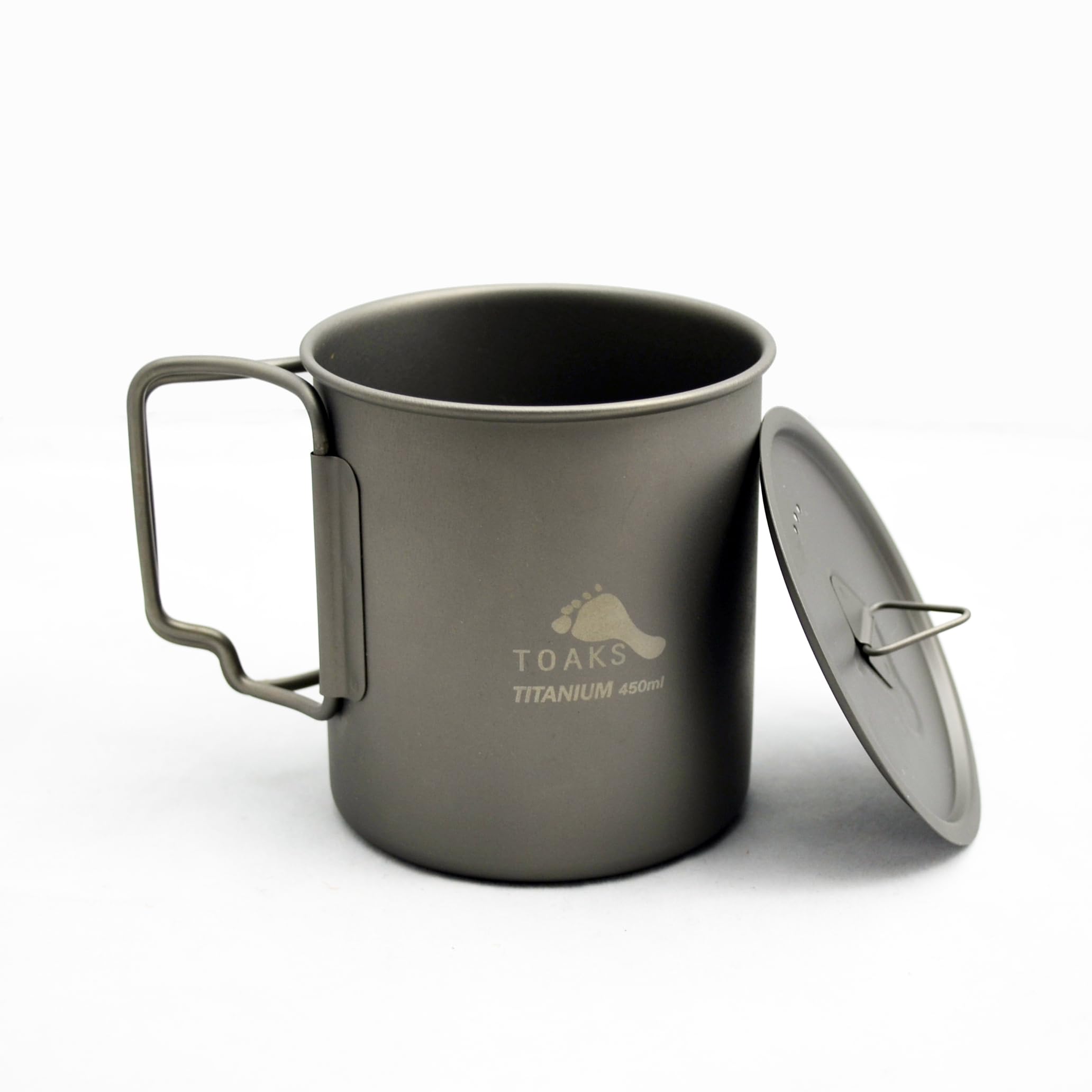 Titanium Camping Cup 450ml (CUP-450 with Lid)