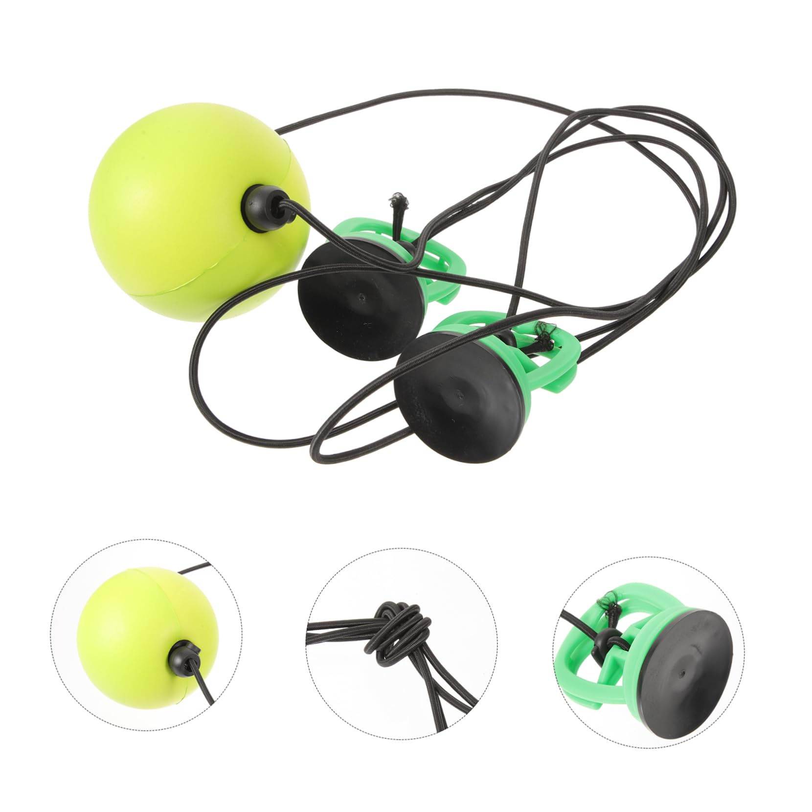 ibasenice Hochleistungs Speedball Trainingsball Pu Schaum mit Saugnapf Seilverstellung Boxball für Boxtraining Fitness und Schlaggeschwindigkeit