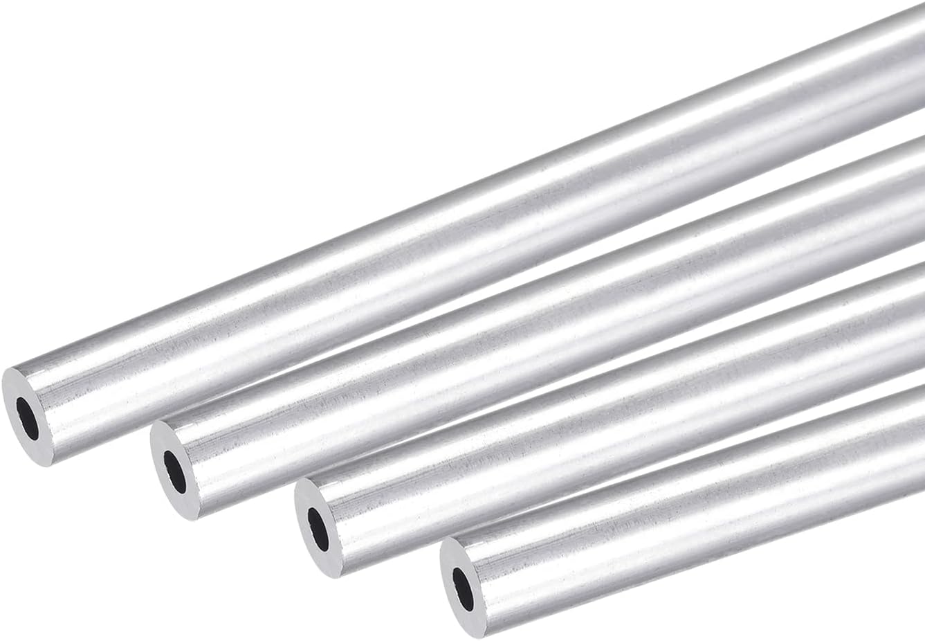 uxcell 6063 Aluminum Round Tube 8mm OD 3mm Inner Dia 250mm Length Pipe Tubing 4 Pcs
