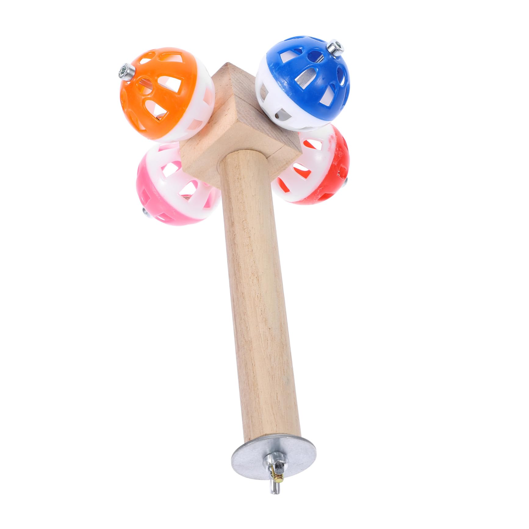 Toddmomy 3piezas Perchadero para Aves con Pelota Giratoria Soporte para Jaula De Periquitos y Accesorio para Juguetes De Aves Diseño Texturizado y Instalación