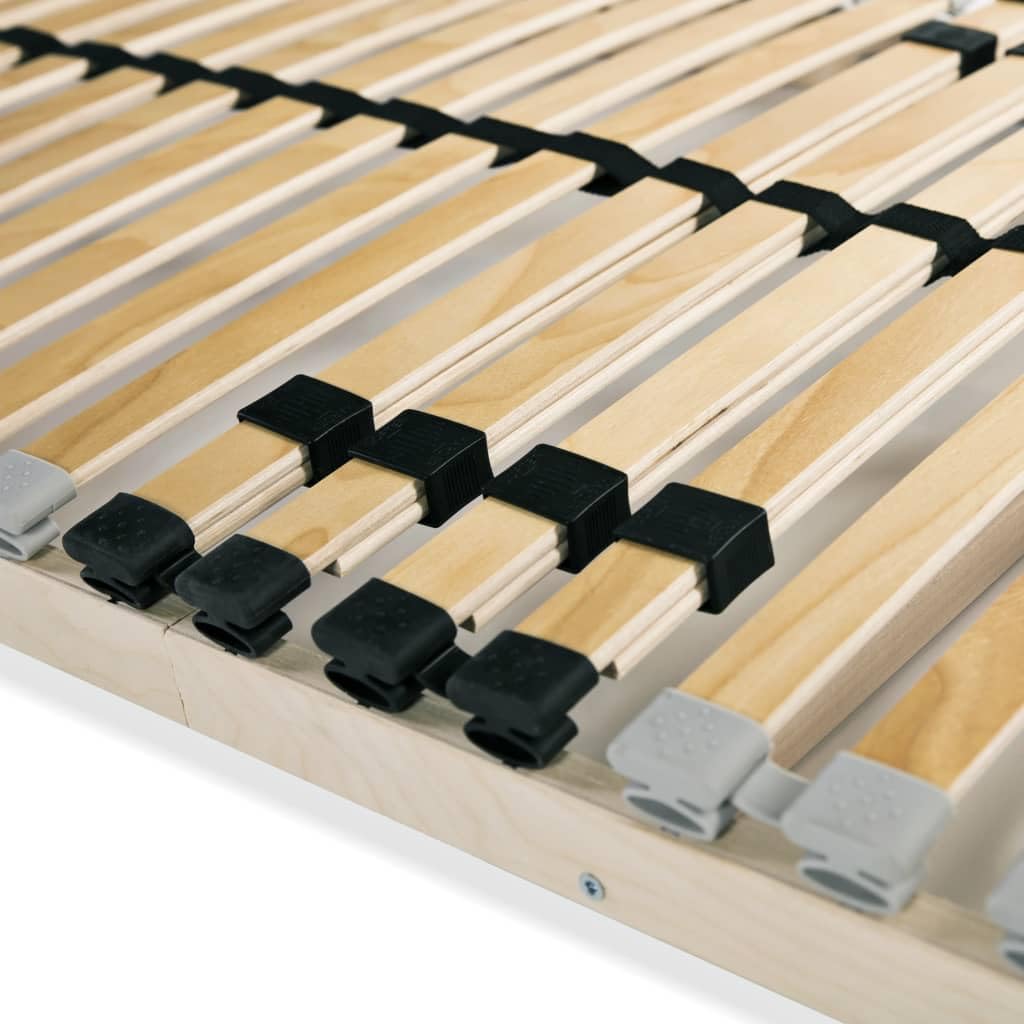 Sommier à lattes de lit avec matelas Blanc 80x200 cm Similicuir vidaXL | Leroy Merlin Sommier à lattes de lit avec matelas Blanc 80x200 cm Similicuir vidaXL | Leroy Merlin