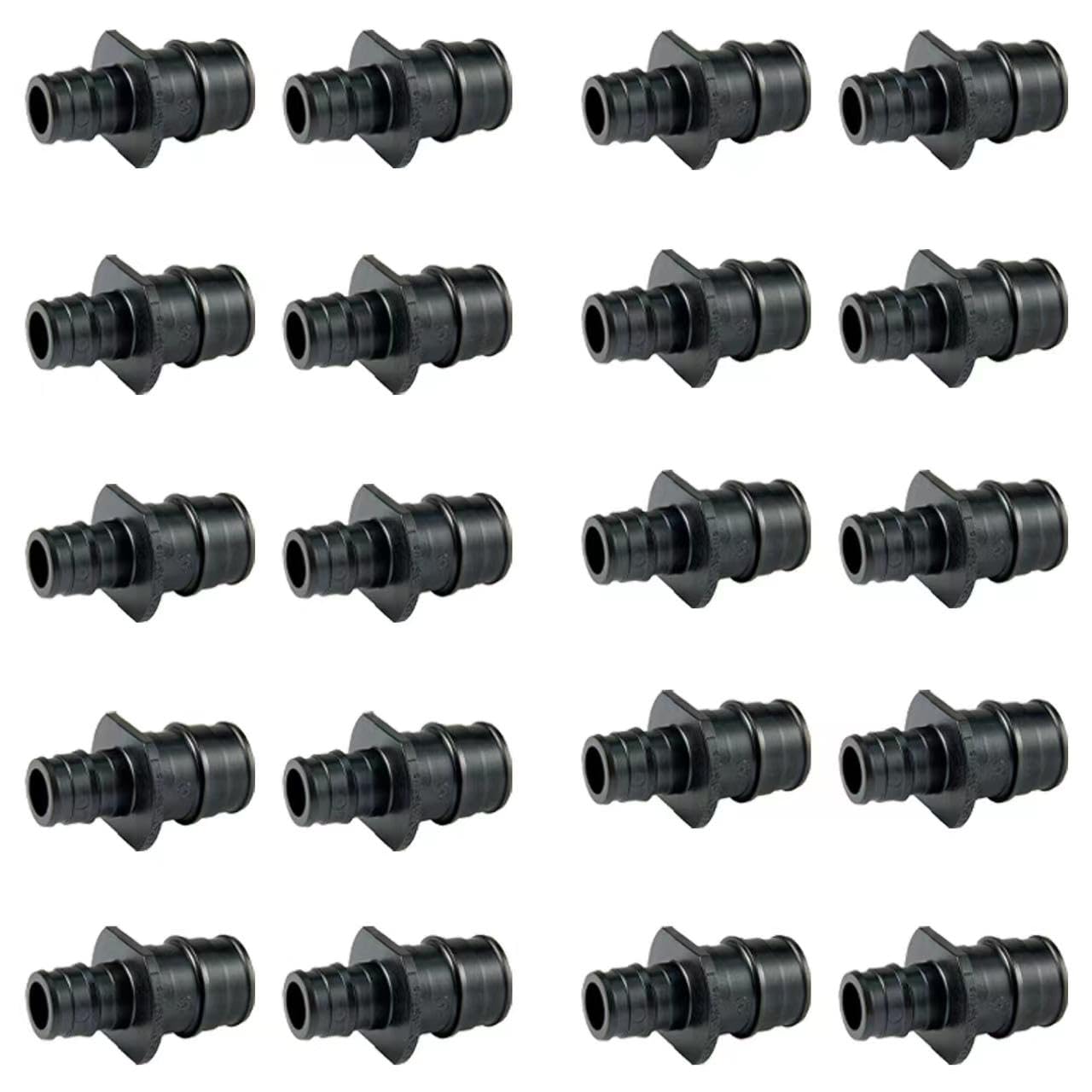 Paquete de 20 accesorios de expansión EFIELD Poly (PPSU) Pex-A, acoplamiento de 1/2 pulgada x 3/4 pulgadas solo para tubería/tubería Pex A, ASTM F1960