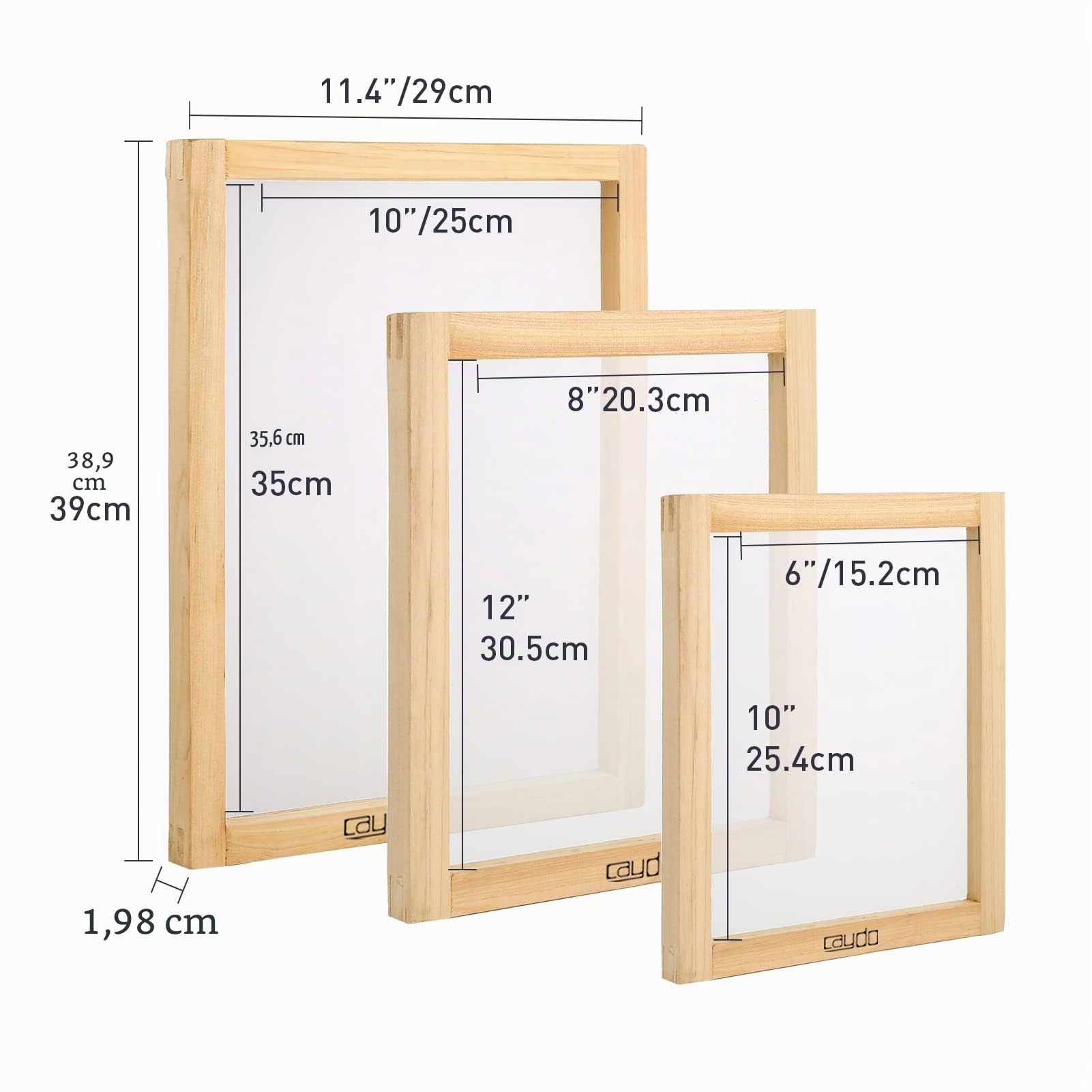 Caydo Kit per serigrafia da 54 PCS Inculde Luce per serigrafia a LED da 50 W, inchiostro da stampa a 6 colori, emulsione fotografica per serigrafia, emulsione a palette per emulsione e istruzioni