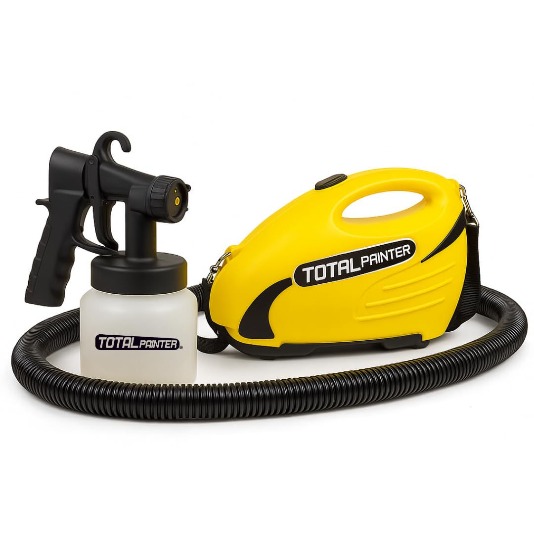 Pistolet à Peinture Professionnel Total Painter, 900W-3600rpm, comme vu à la TV, Puissant, Facile à manier et Idéal pour Toutes Les Surfaces