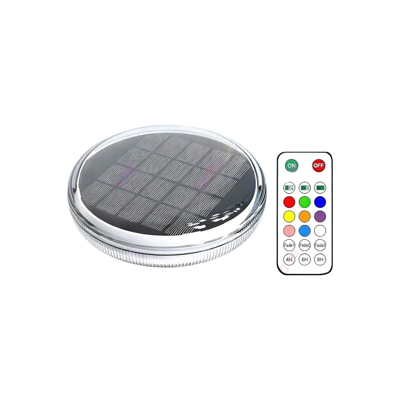 Msioytog Efficient Sun Floating Light for Swimming Pools Revolves on Automatically When Dark Pool Party Lights