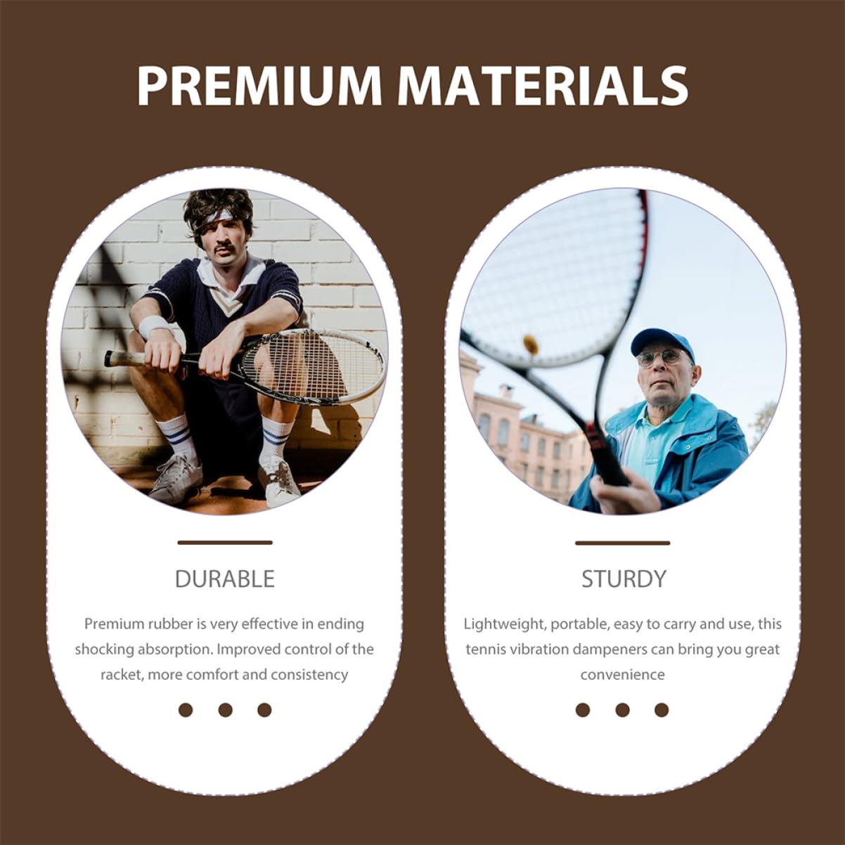 SUPVOX Tennis Racket Dampener Set 4 Pcs Tennis Racket Vibration Tools Cartoon Modeling Design