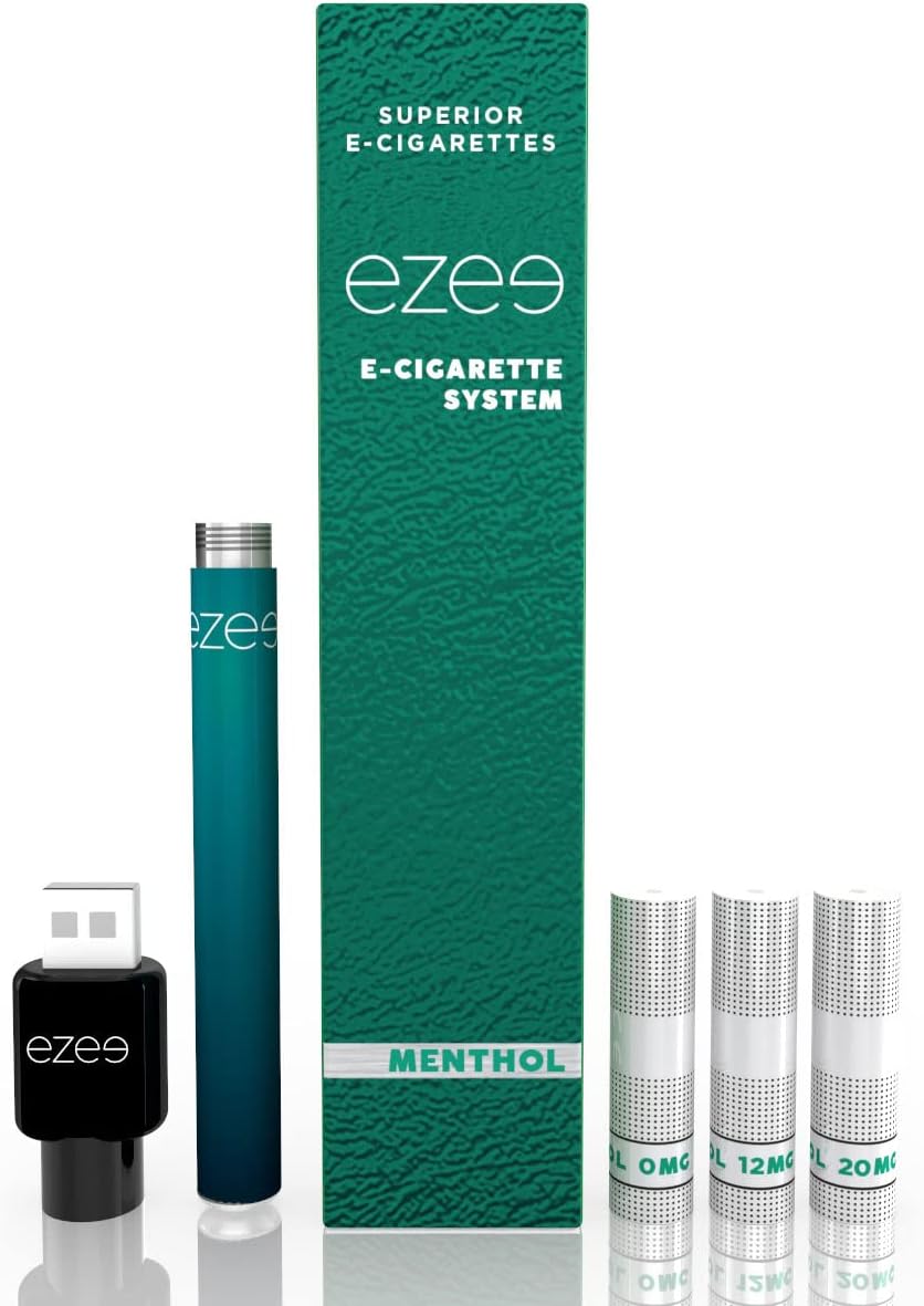 Ezee E Cigarette Starter kit Menthol Flavour ELiquid Nicotine Free