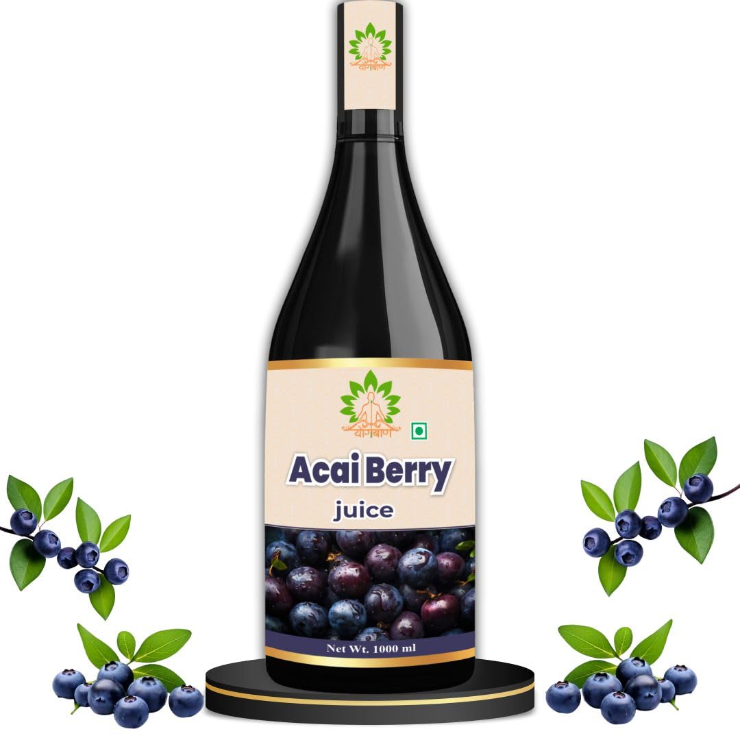 Ayurveda Acai Berry Juice 1L | from Pure ACAI Pulp for Antioxidant & Immunity Booster