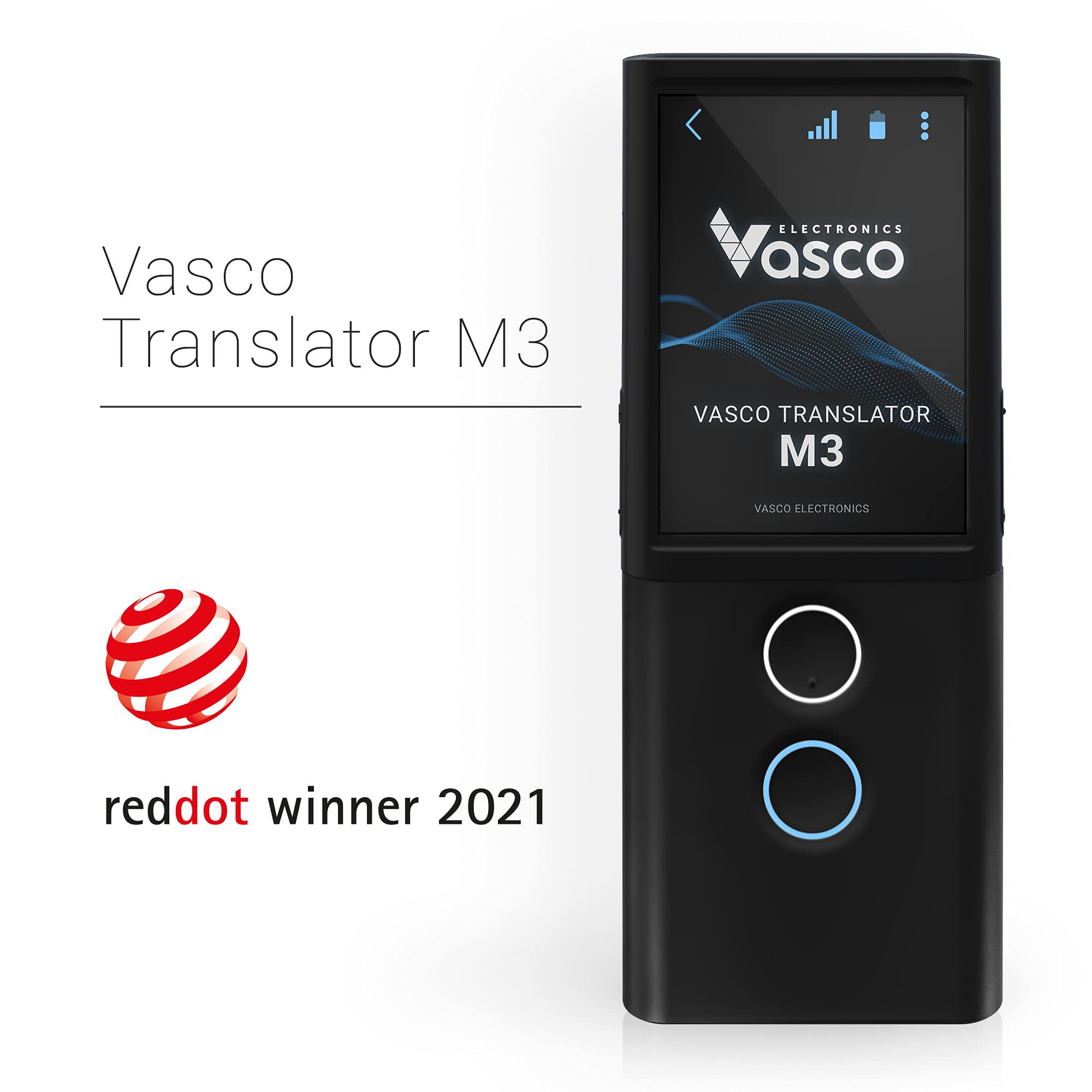 Vasco Translator M3 - Traducteur Vocal Instantané avec Photo Traduction | + 70 Langues Traduites | Carte SIM + Internet Gratuit à Vie dans Près de 200 Pays | Rapide: Moins de 0,5 Seconde