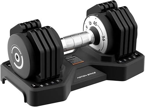 Juego de mancuernas ajustables de 12.5 libras22.5 libras, 1 seg de 5 pesos ajustables rápidamente por mango giratorio, mancuernas de metal