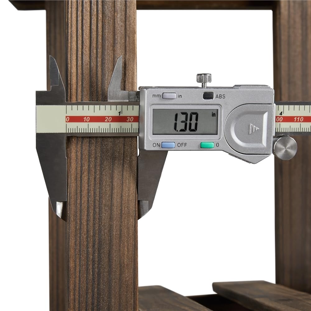 Yaheetech Soporte para Plantas de Madera Maciza Abeto Estantería para Plantas Soporte Macetas de 6 Niveles para Balcón Terraza Patio Interior Exterior Altura 140 cm