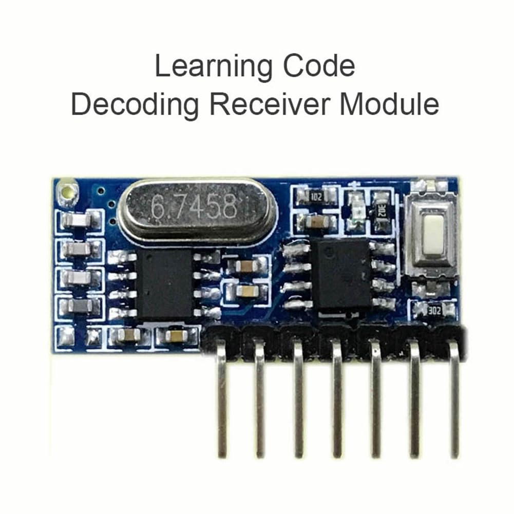 Comphic 433Mhz Wireless Remote Control 5V 4-Way Transmitter and Receiver Module Set 3-Button Remote Control RX480-4CH - Image 4