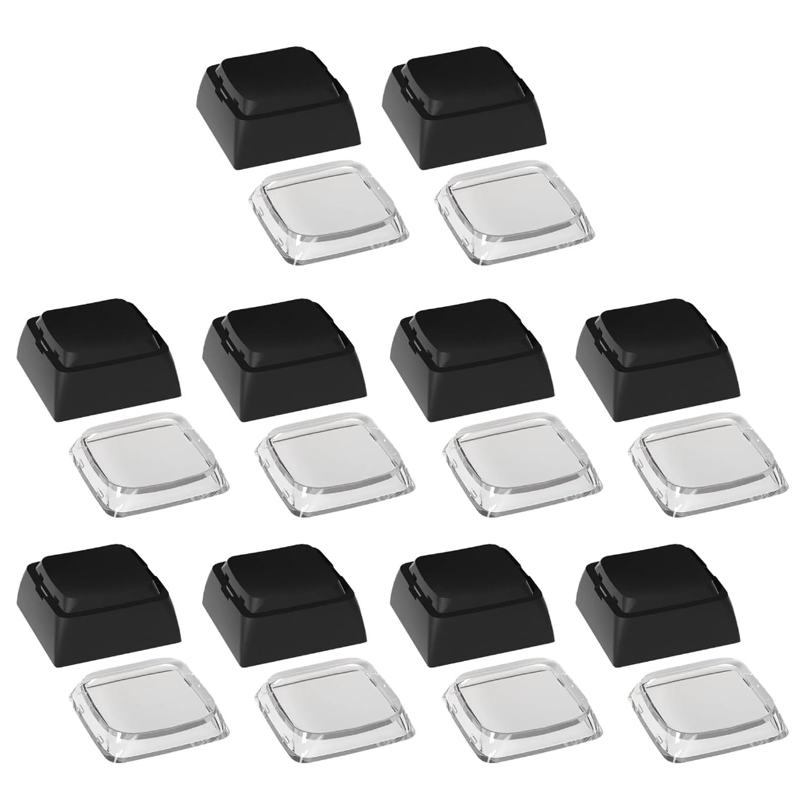 Elnwnnkc 10Pcs Creative Supplements Thick Keycap XDA Profile 1U Cover for Mechanical Keyboards Anti Wear Keycaps