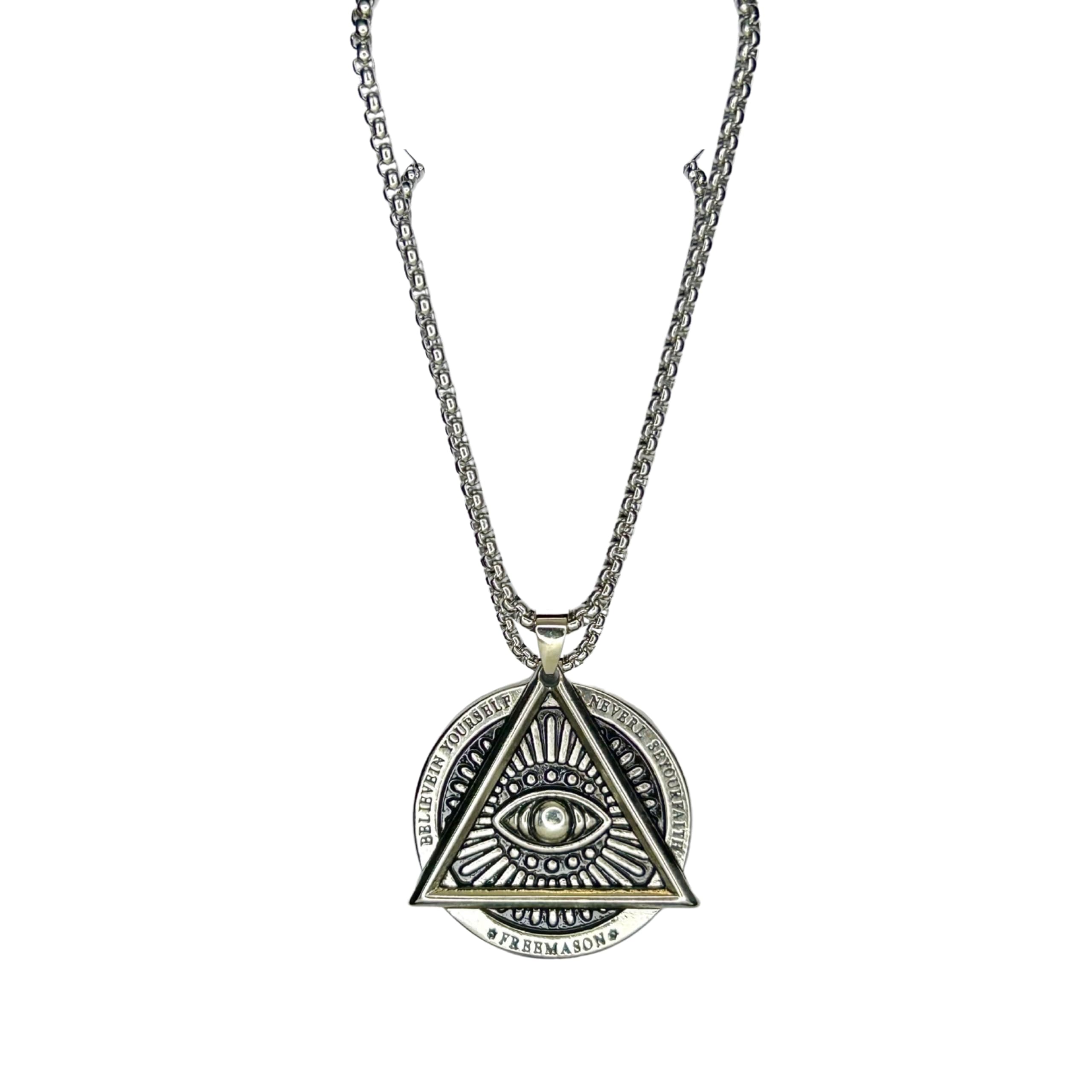 See full amazon price history chart for Ringzinnie Silver Plated Devil Eye Pendant Necklace for Boys/Men - Stainless Steel Chain for Fashion & Gift Ringzinnie Silver Plated Devil Eye Pendant Necklace for Boys/Men - Stainless Steel Chain for Fashion & Gift (B0D3F6R83N) Amazon Price History, Amazon Price Tracker