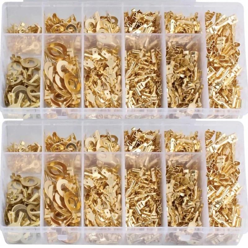 750PCS Box Insulated Male Female Wire Connector 2.8/4.8/6.3mm Electrical Crimp Terminals Termin Spade Connectors Assorted Kit VUQLDHAYZ