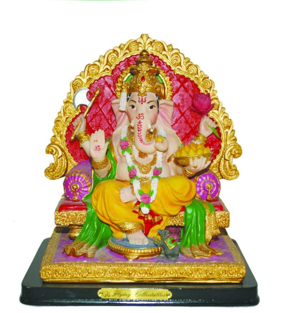 amazon com global desi ganesh resin statue ganpati idol murti 7 home kitchen global desi ganesh resin statue ganpati