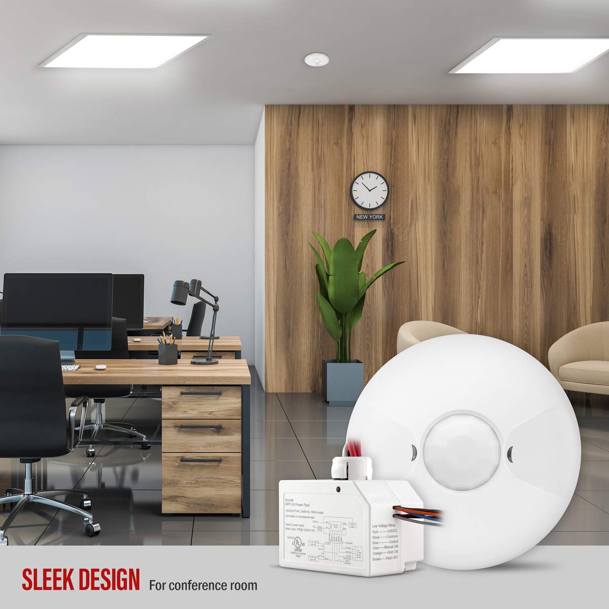 ENERLITES Low Voltage Ceiling Sensor Pir Occupancy Motion Detector, 360