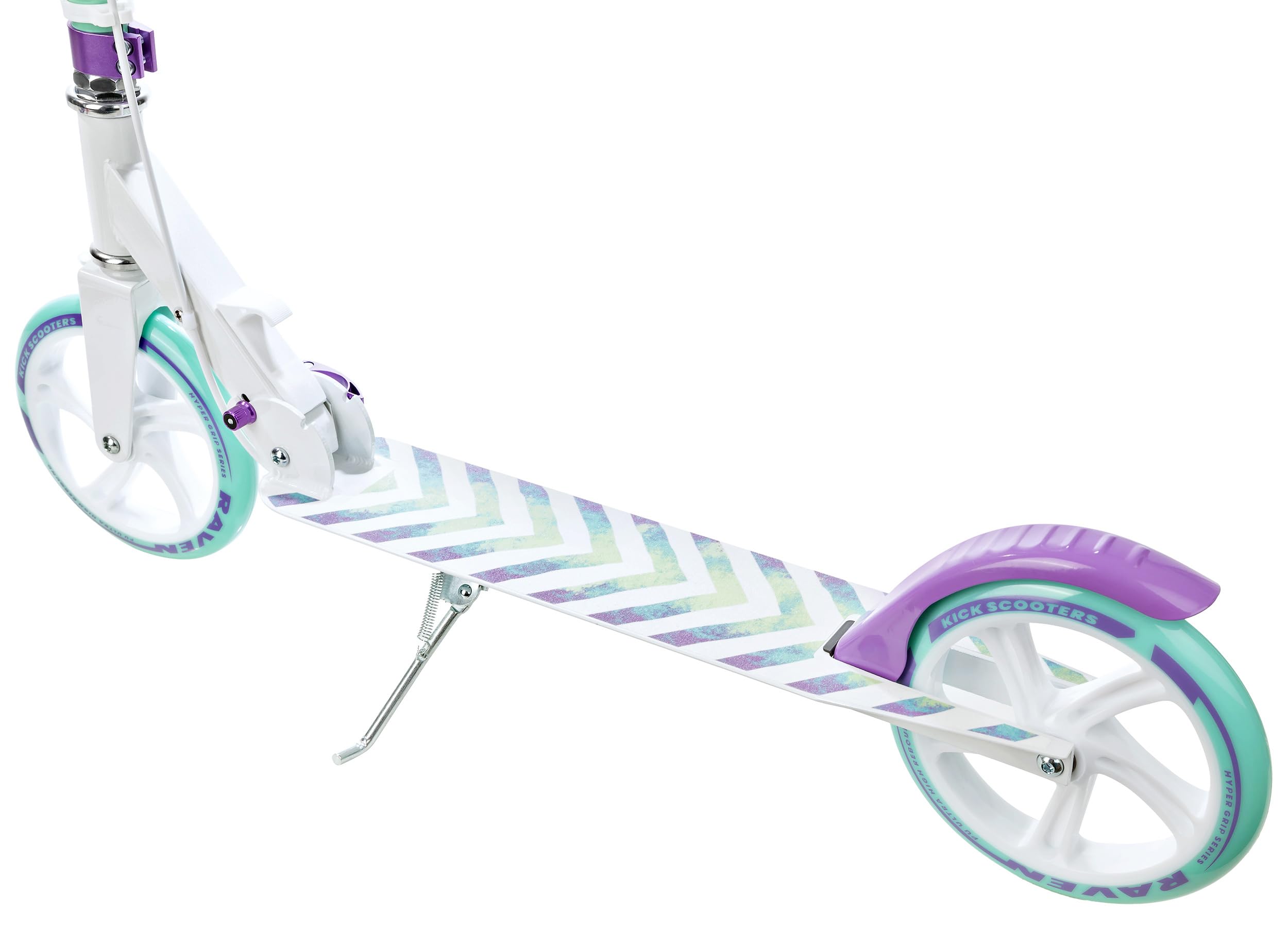 Raven - Monopattino per bambini, adulti - Scooter - Monopattino freestyle - Pieghevole, regolabile, tracolla per il trasporto, campanello