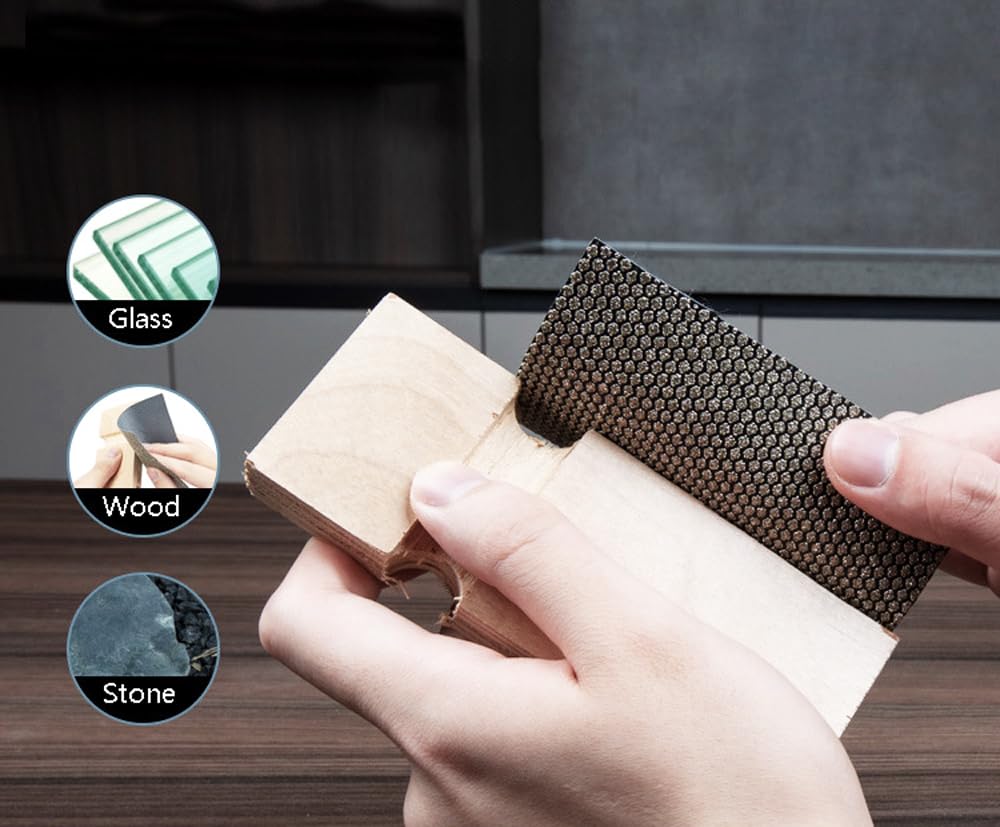 1 Uds. Papel de lija de diamante de alta resistencia-para pulir gemas, cerámica y carburo de tungsteno-3,9x3,9 pulgadas, 1 tableta(600 Mesh)