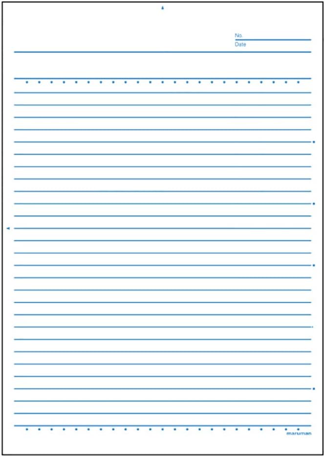 市場 日本ノート A罫 レポート用紙 B5 100枚 普通罫 ７mm